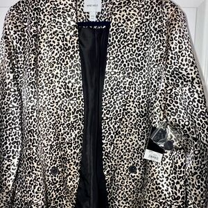Nine West cheetah blazer women’s XXL NWT